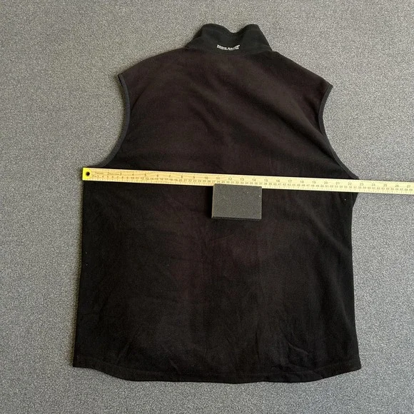 Eddie Bauer First Ascent Vest Mens Large Black Fleece Full Zip Pockets Outdoor - Picture 11 of 12